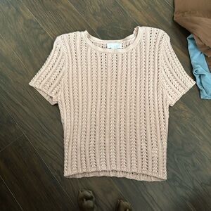 Knitted cropped top